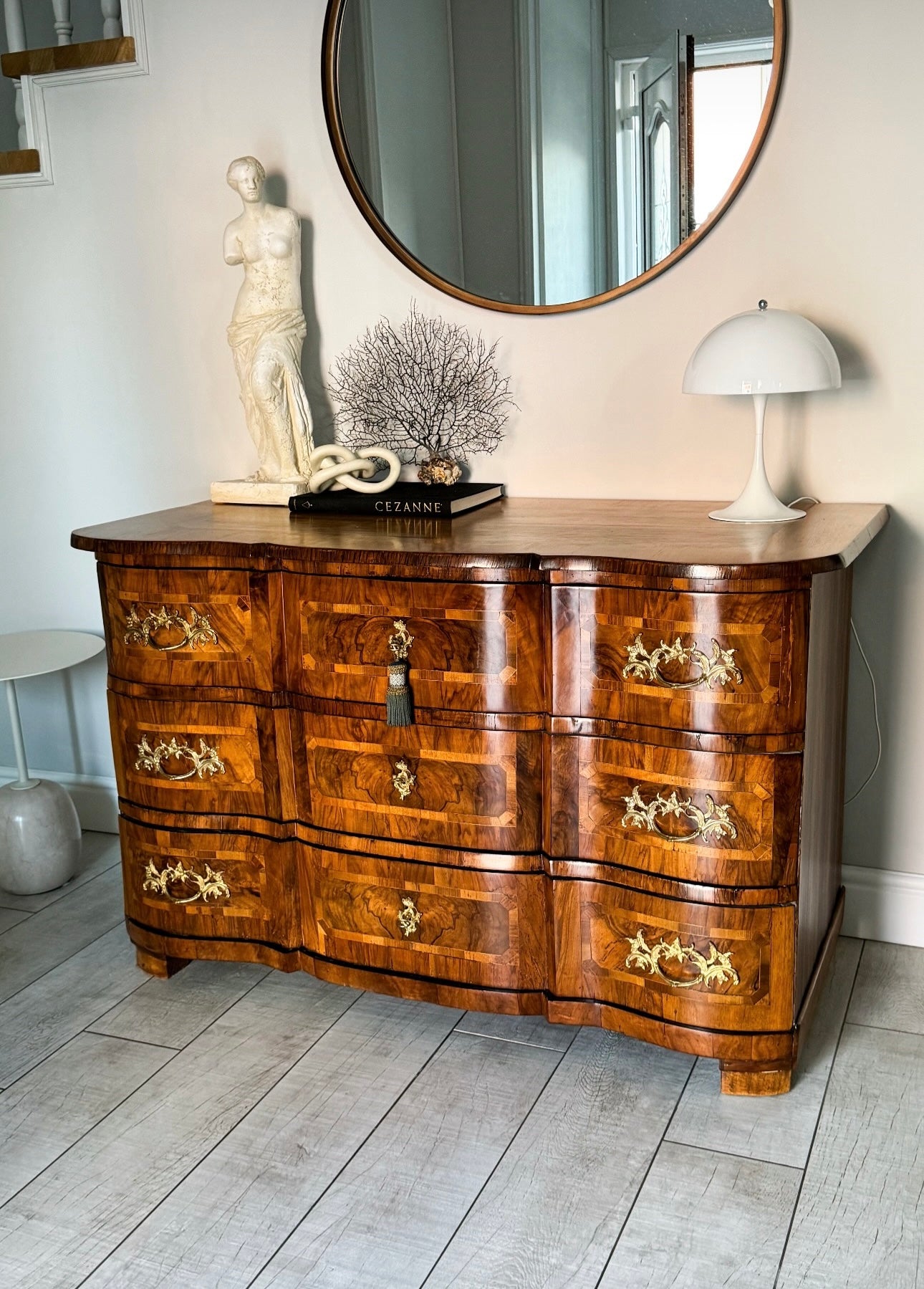 STILVOLLE ANTIKE BAROCK KOMMODE MIT INTARSIEN