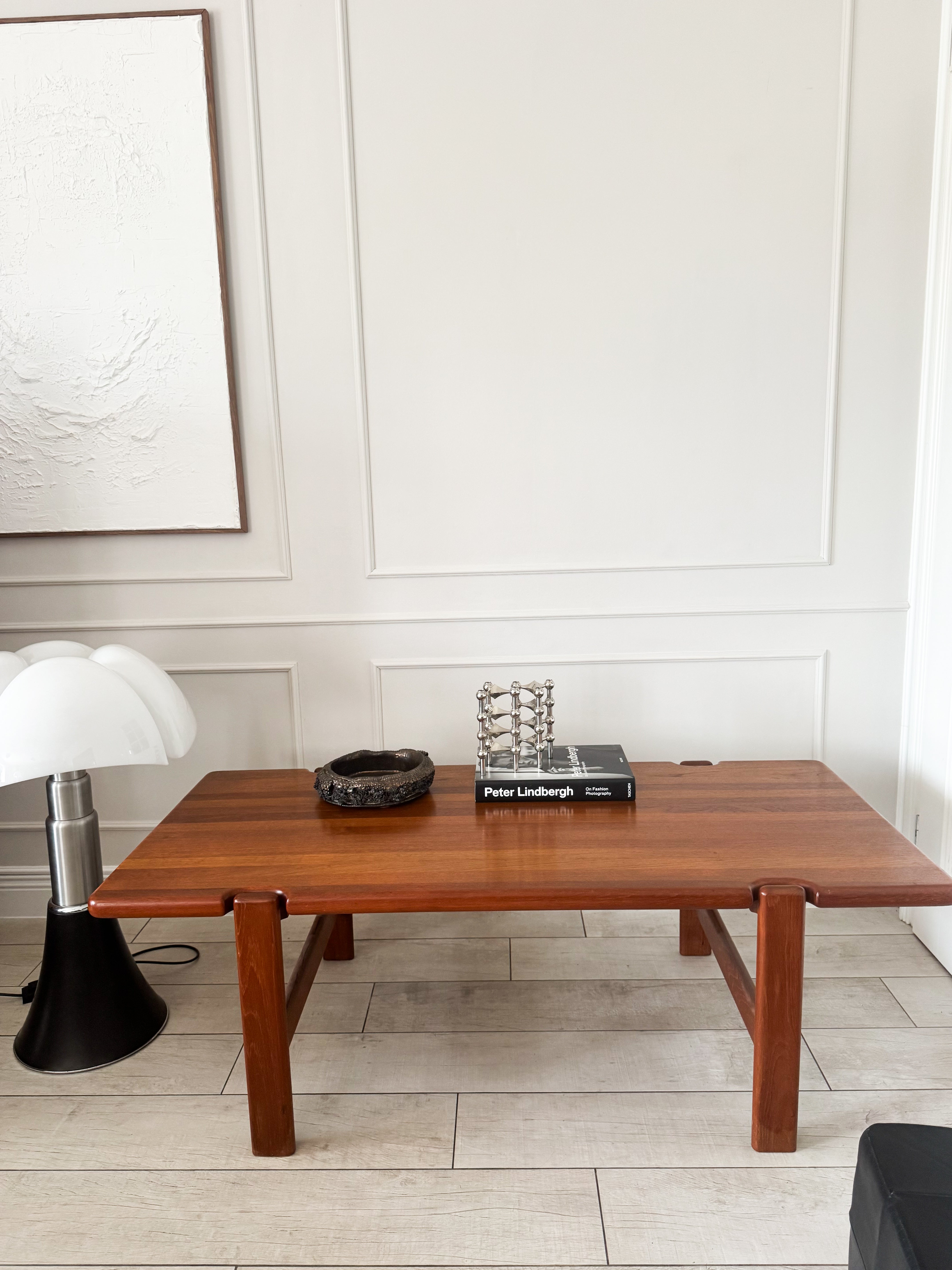 VINTAGE 70s COFFEE TABLE SOLID TEAK WOOD