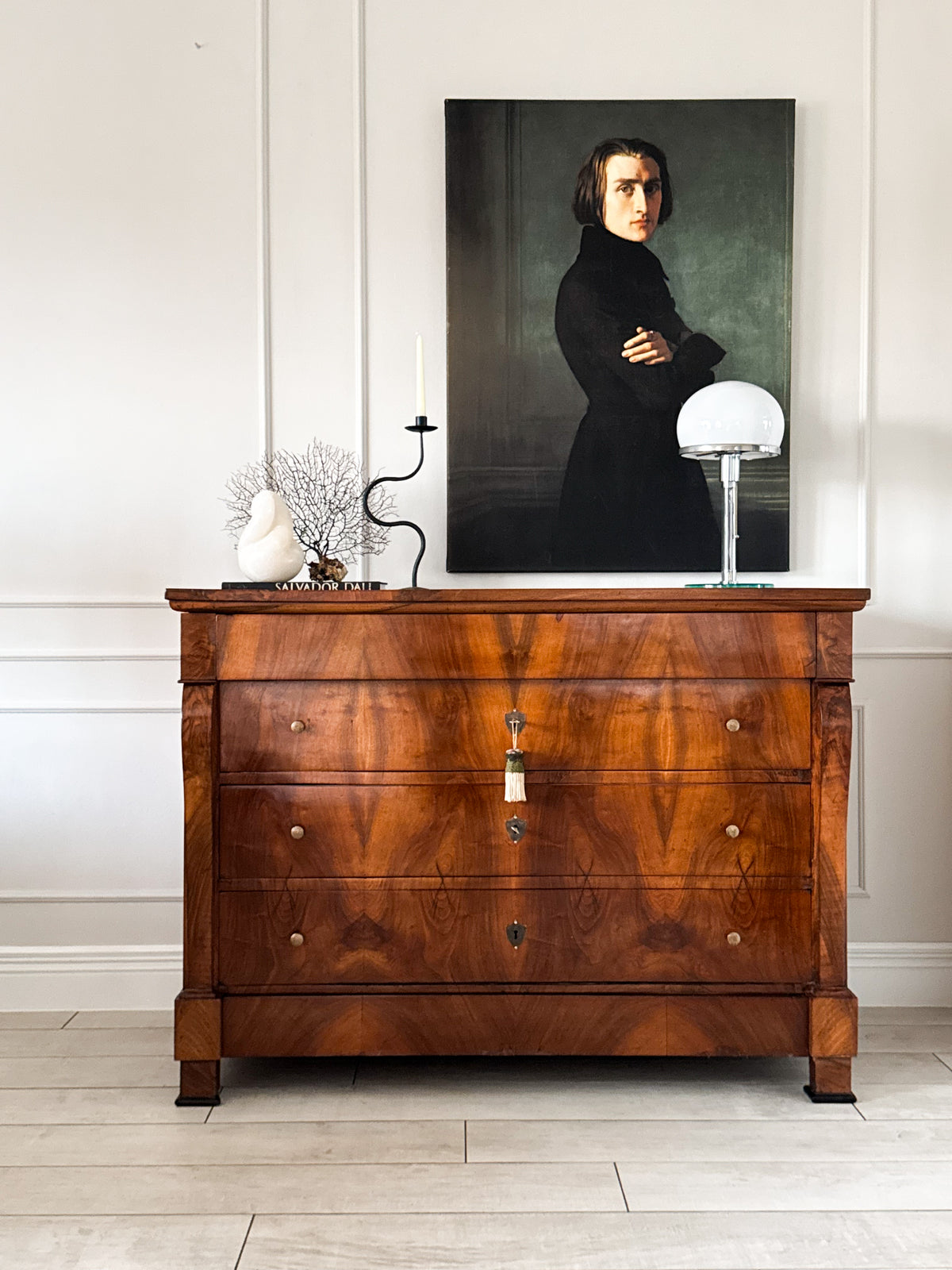 Antique Empire Chest of Drawers Walnut Beautiful Grain