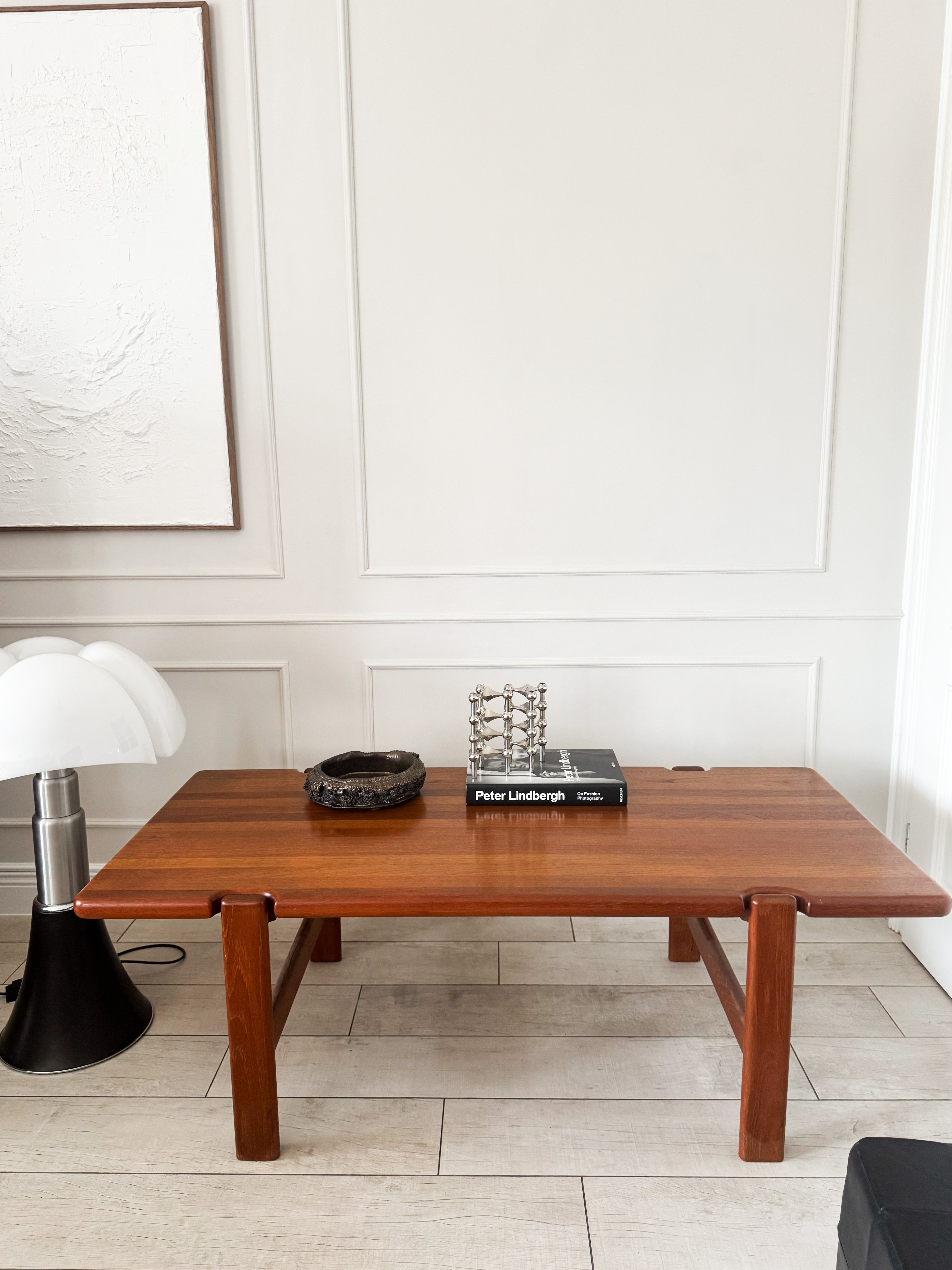 VINTAGE 70s COFFEE TABLE SOLID TEAK WOOD