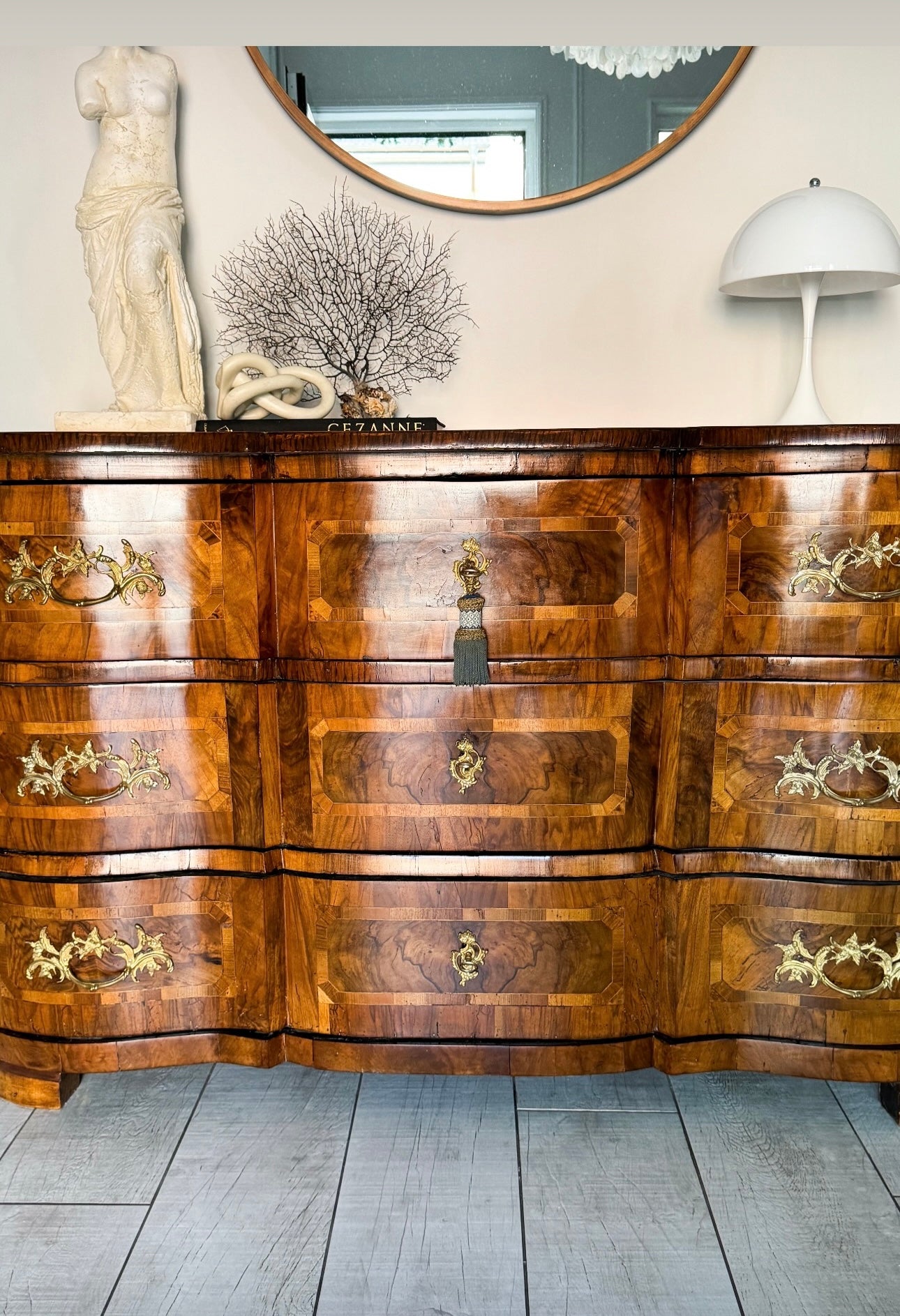 STILVOLLE ANTIKE BAROCK KOMMODE MIT INTARSIEN
