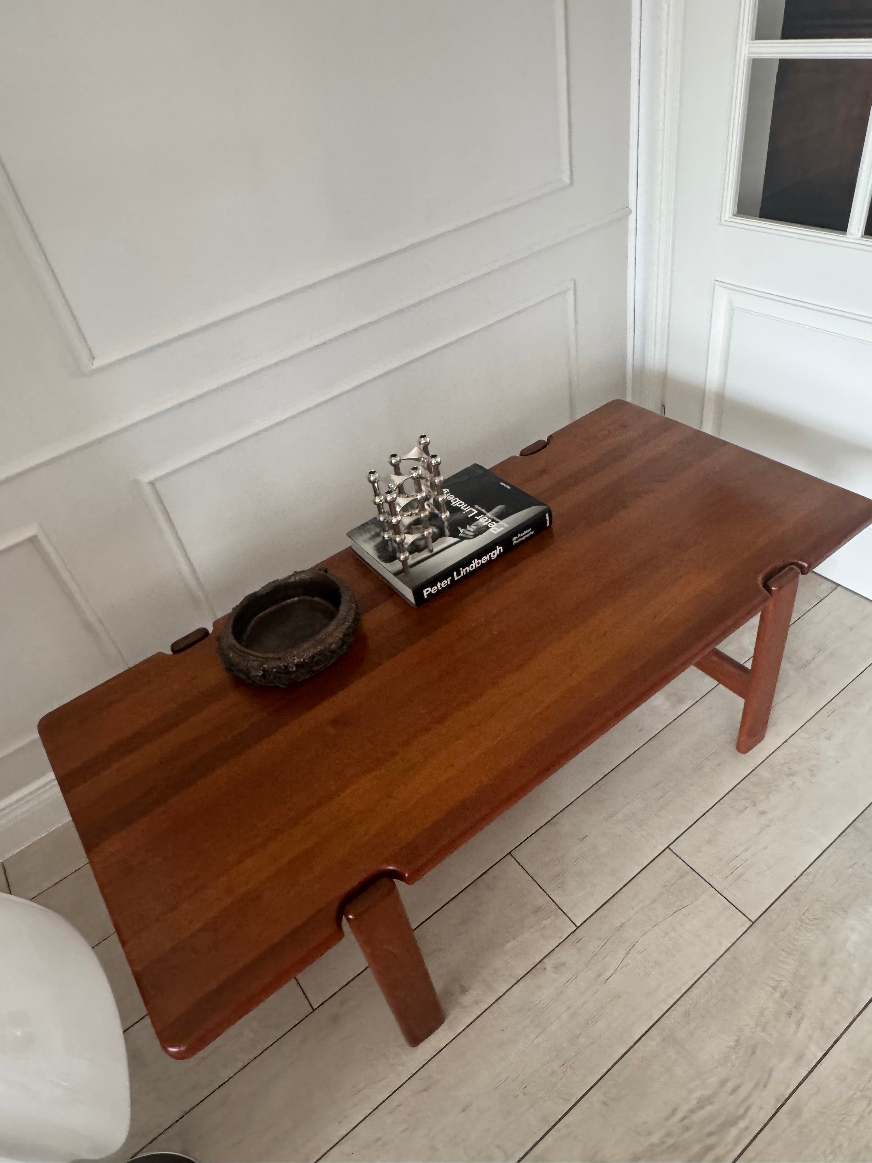 VINTAGE 70s COFFEE TABLE SOLID TEAK WOOD