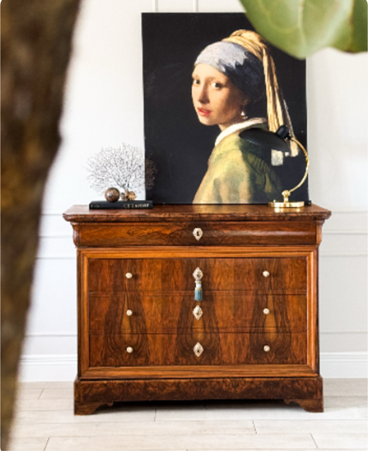 ANTIKE ELEGANTE BIEDERMEIER KOMMODE NUSSBAUM