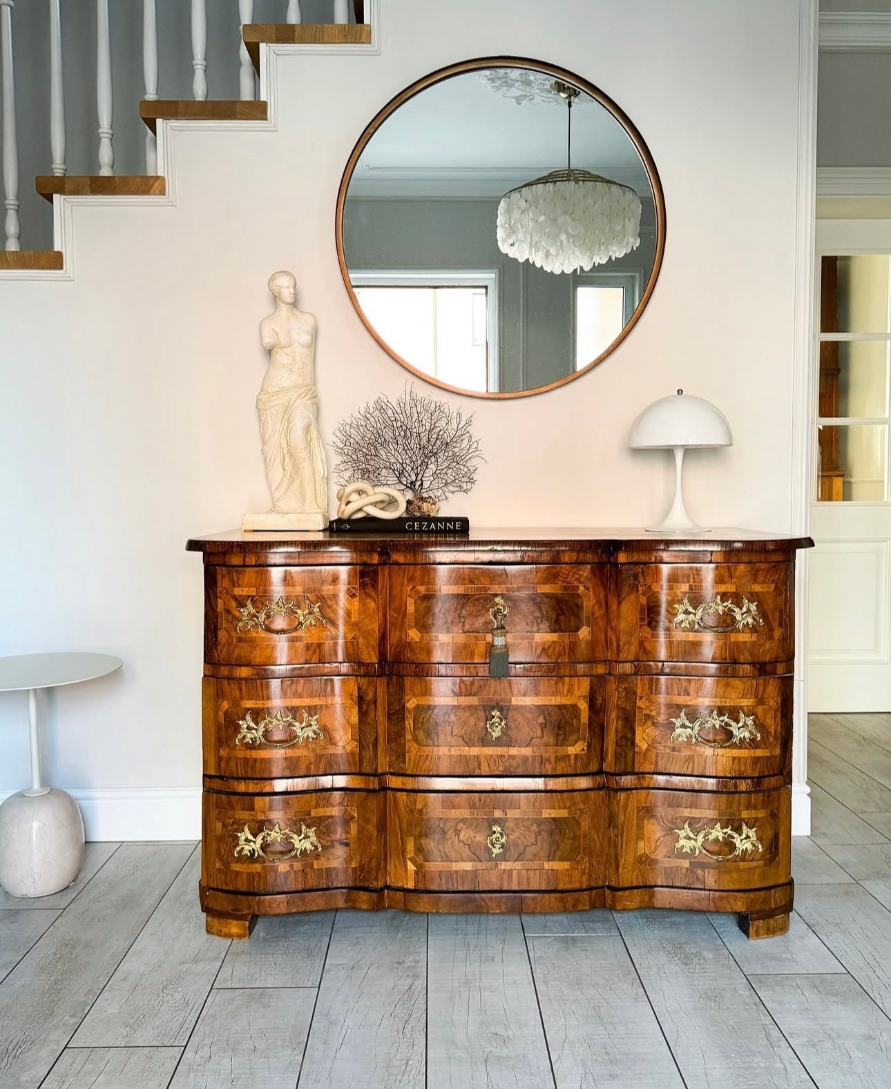 STILVOLLE ANTIKE BAROCK KOMMODE MIT INTARSIEN