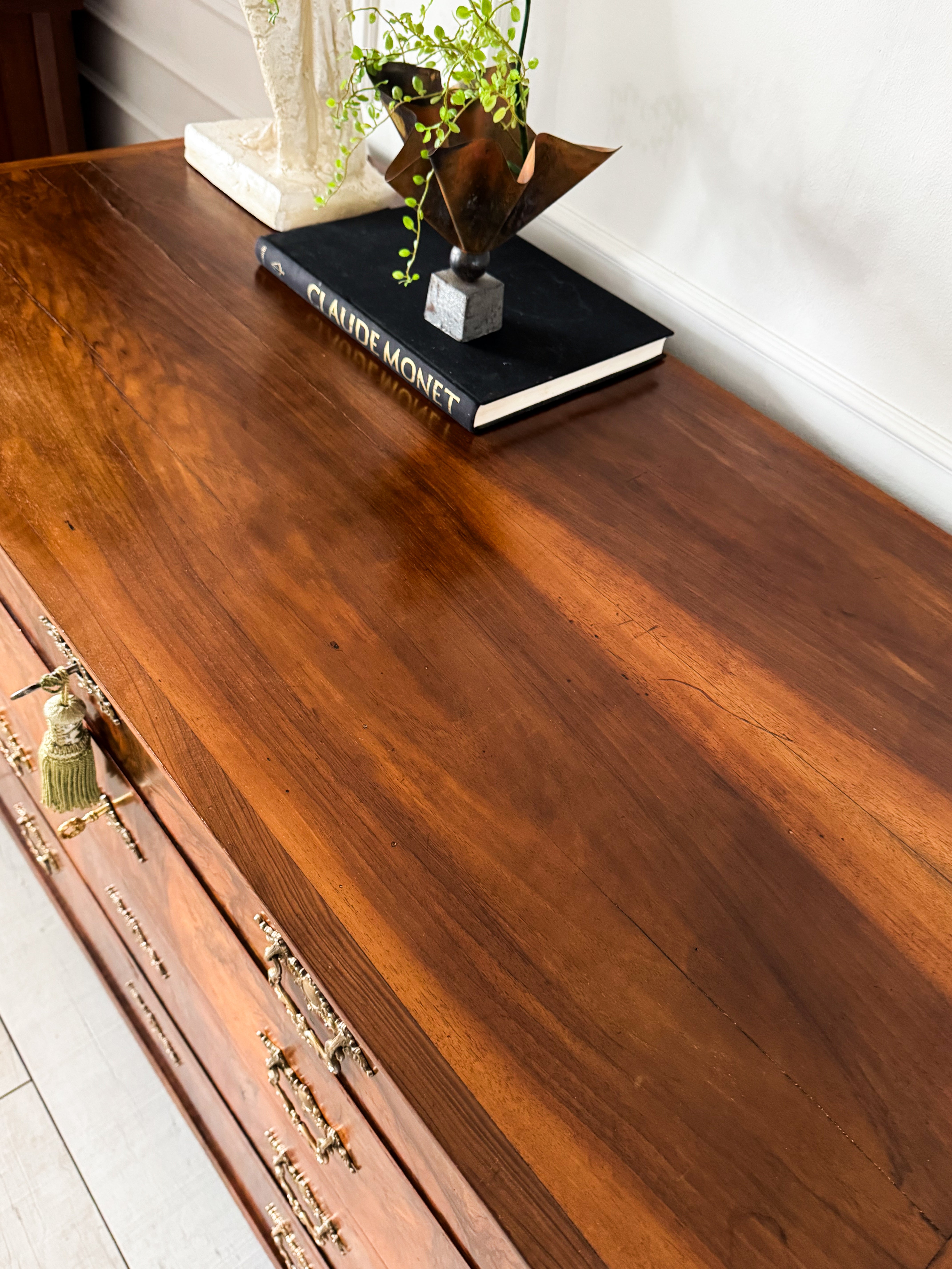 ANTIQUE BIEDERMEIER CHEST OF DRAWERS MADE OF WALNUT BEAUTIFUL GRAIN