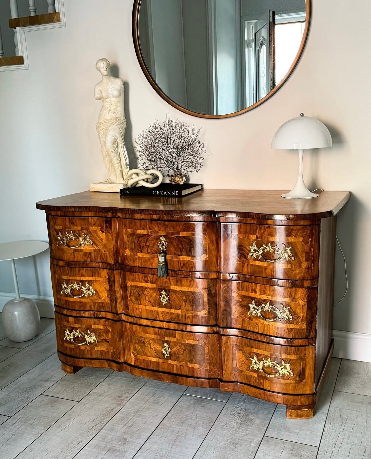 STILVOLLE ANTIKE BAROCK KOMMODE MIT INTARSIEN