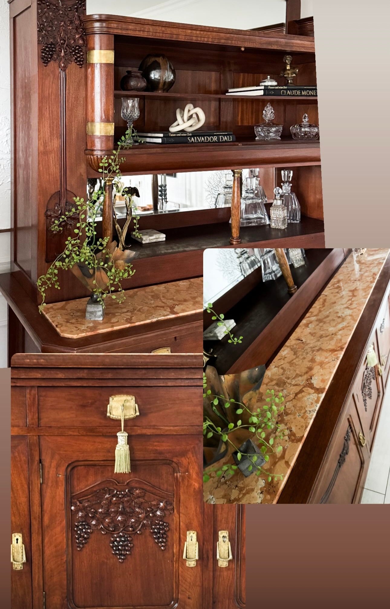 STILVOLLE ANTIKE ANRICHTE JUGENDSTIL