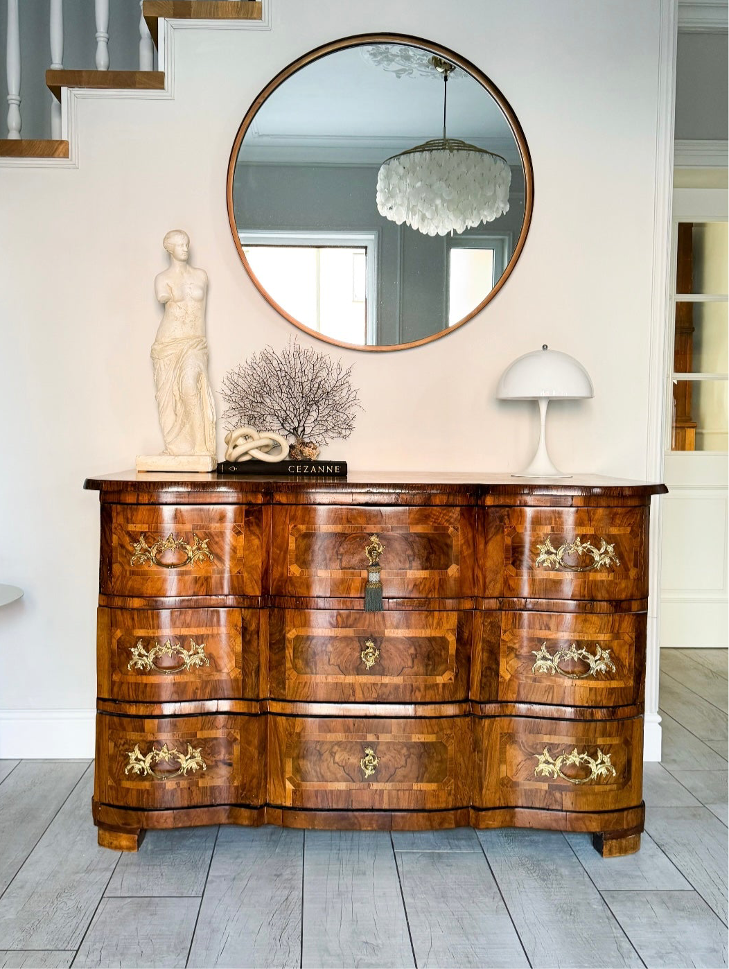 STILVOLLE ANTIKE BAROCK KOMMODE MIT INTARSIEN