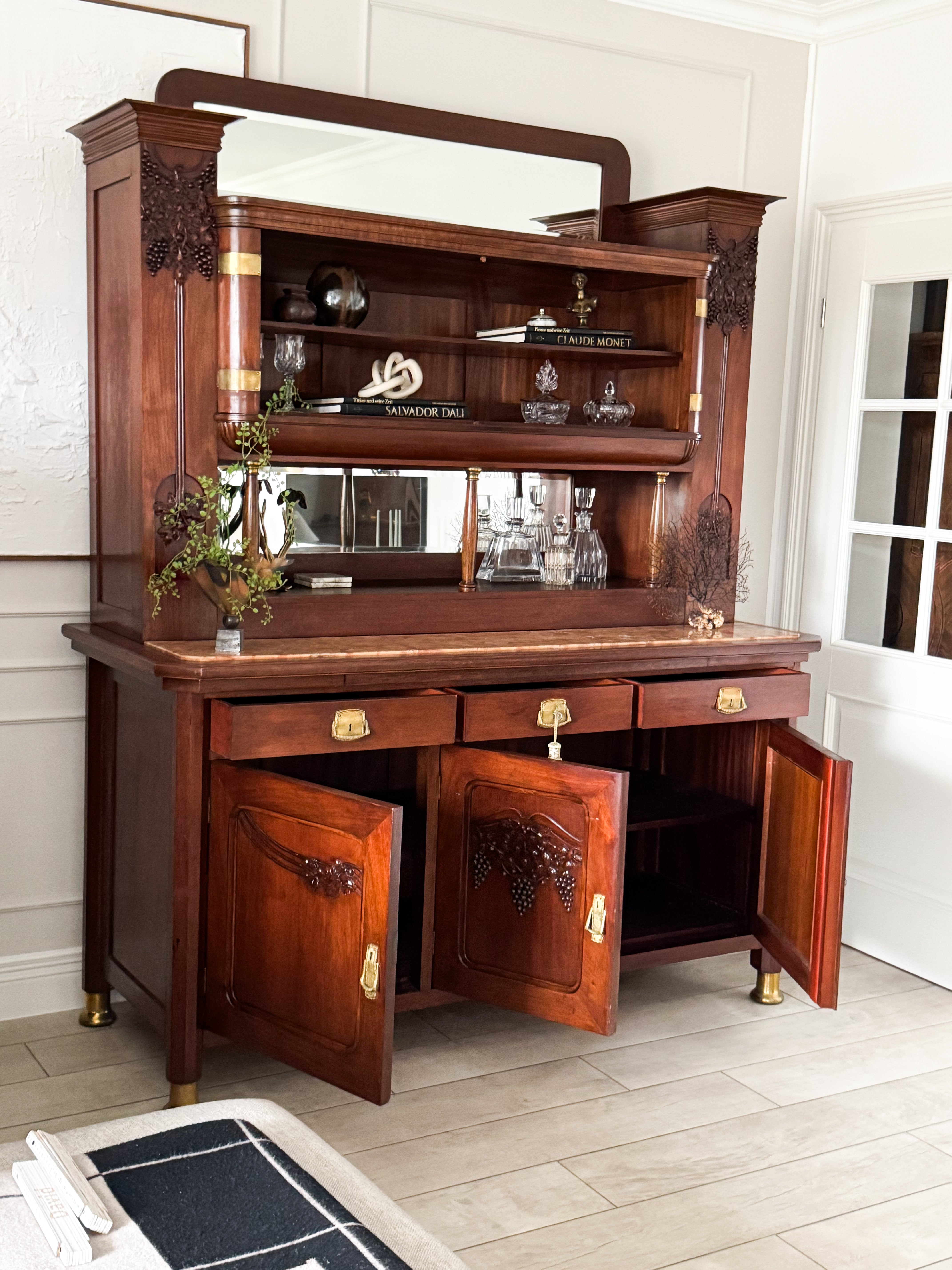 STILVOLLE ANTIKE ANRICHTE JUGENDSTIL