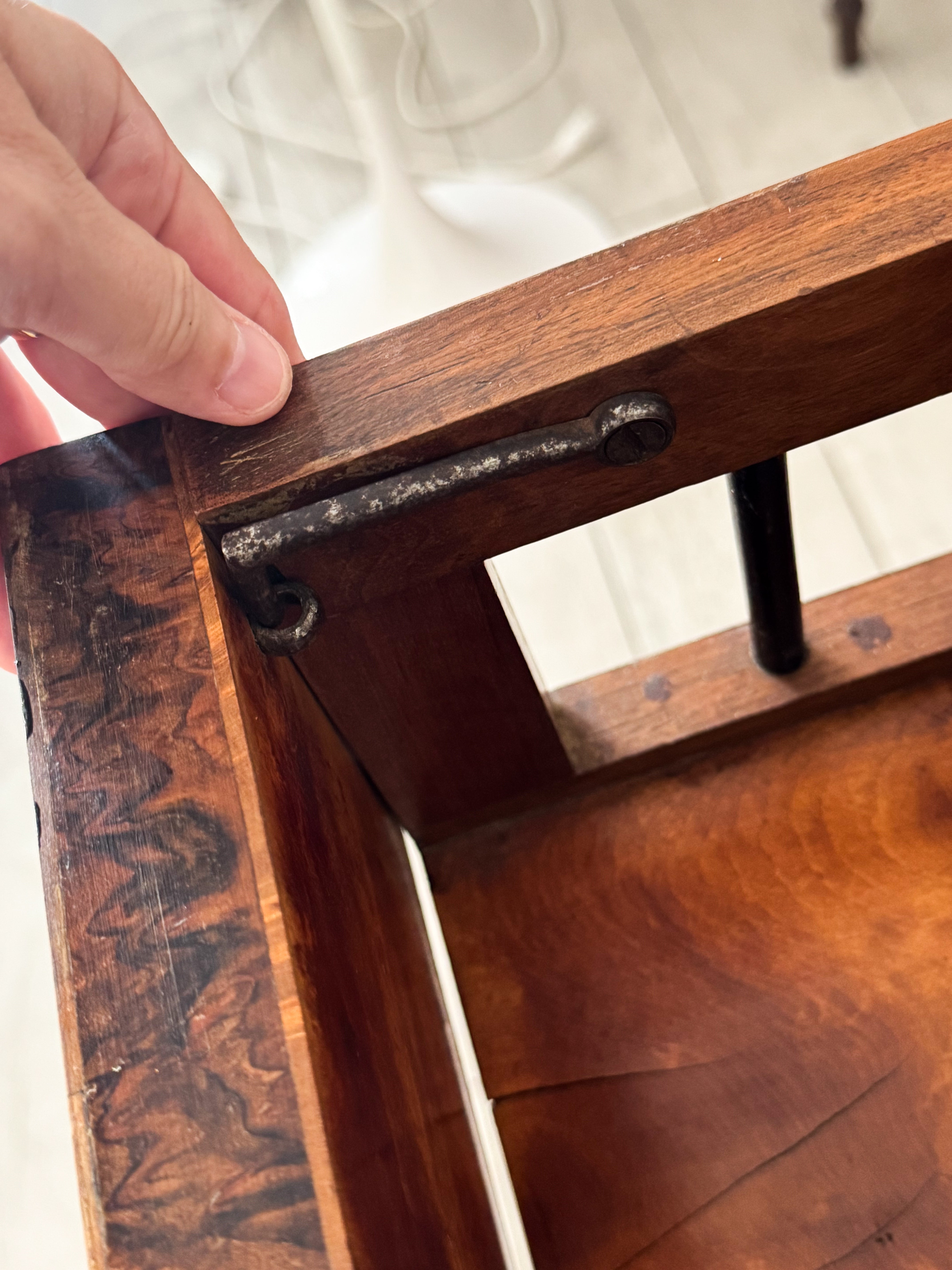 UNIQUE ELEGANT BIEDERMEIER WRITING COMMODE WALNUT