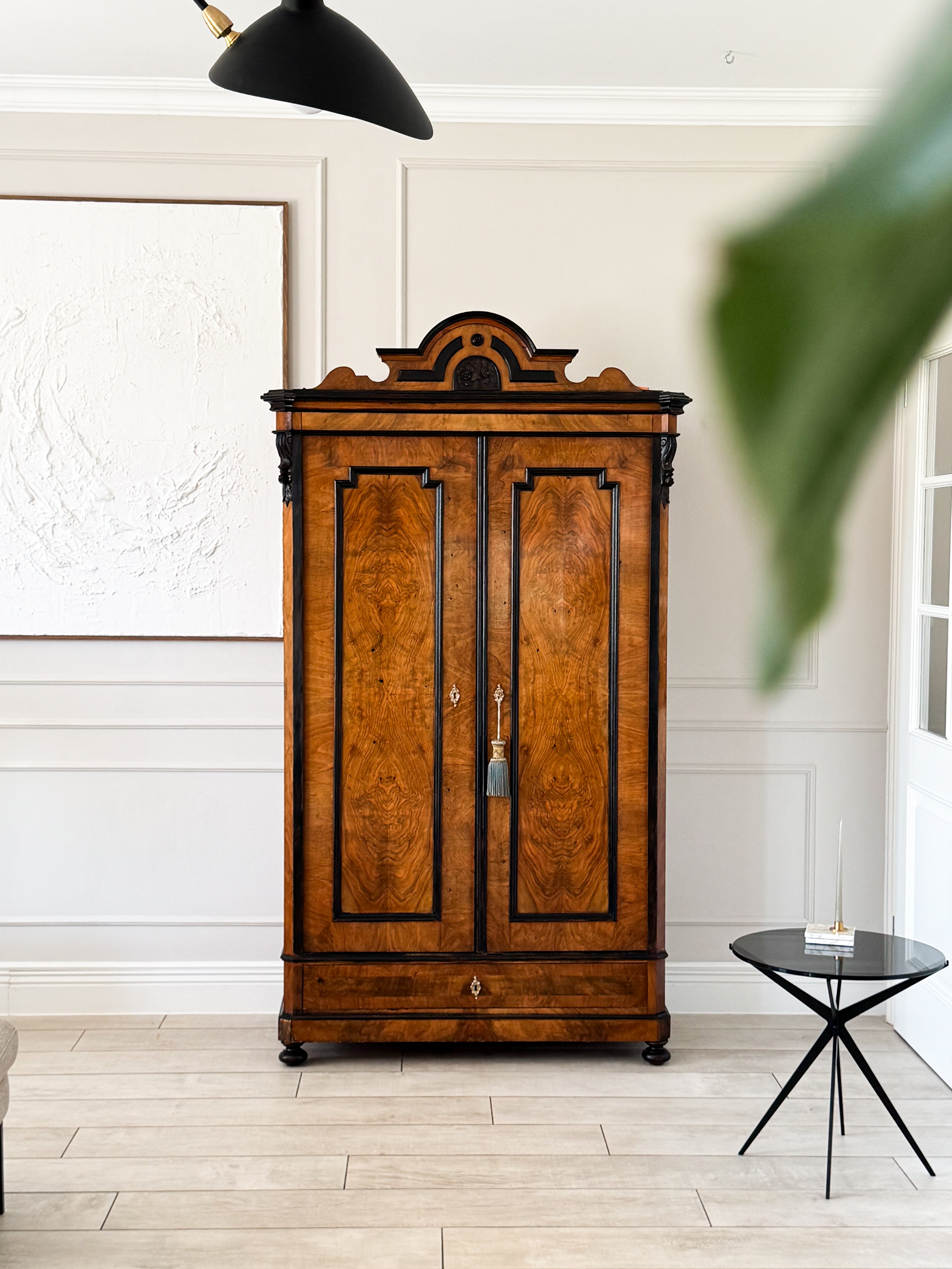 ELDER ANTIQUE CABINET VERTICAL CABINET IN WALNUT
