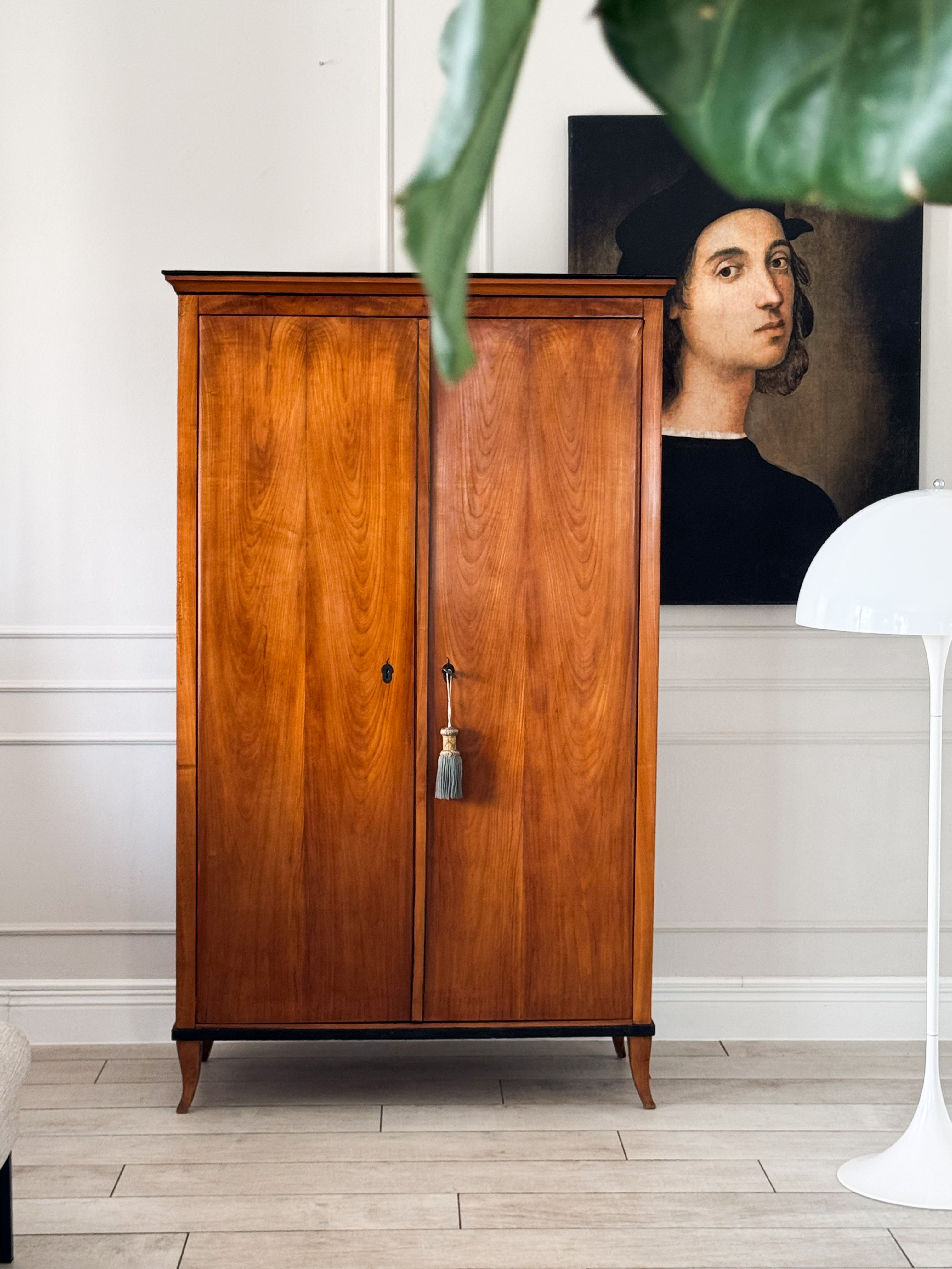 Antique Biedermeier Walnut Cabinet