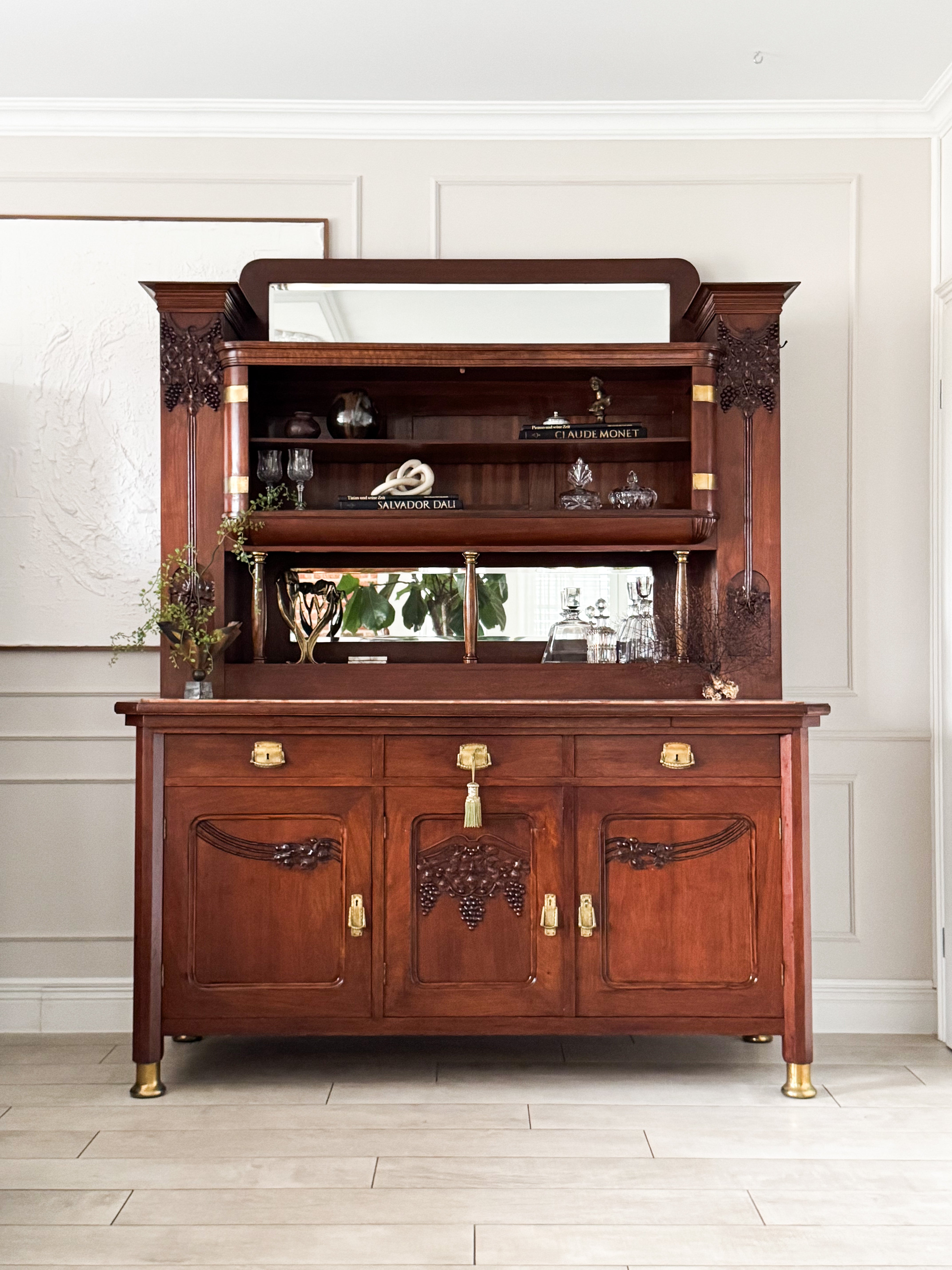 STILVOLLE ANTIKE ANRICHTE JUGENDSTIL