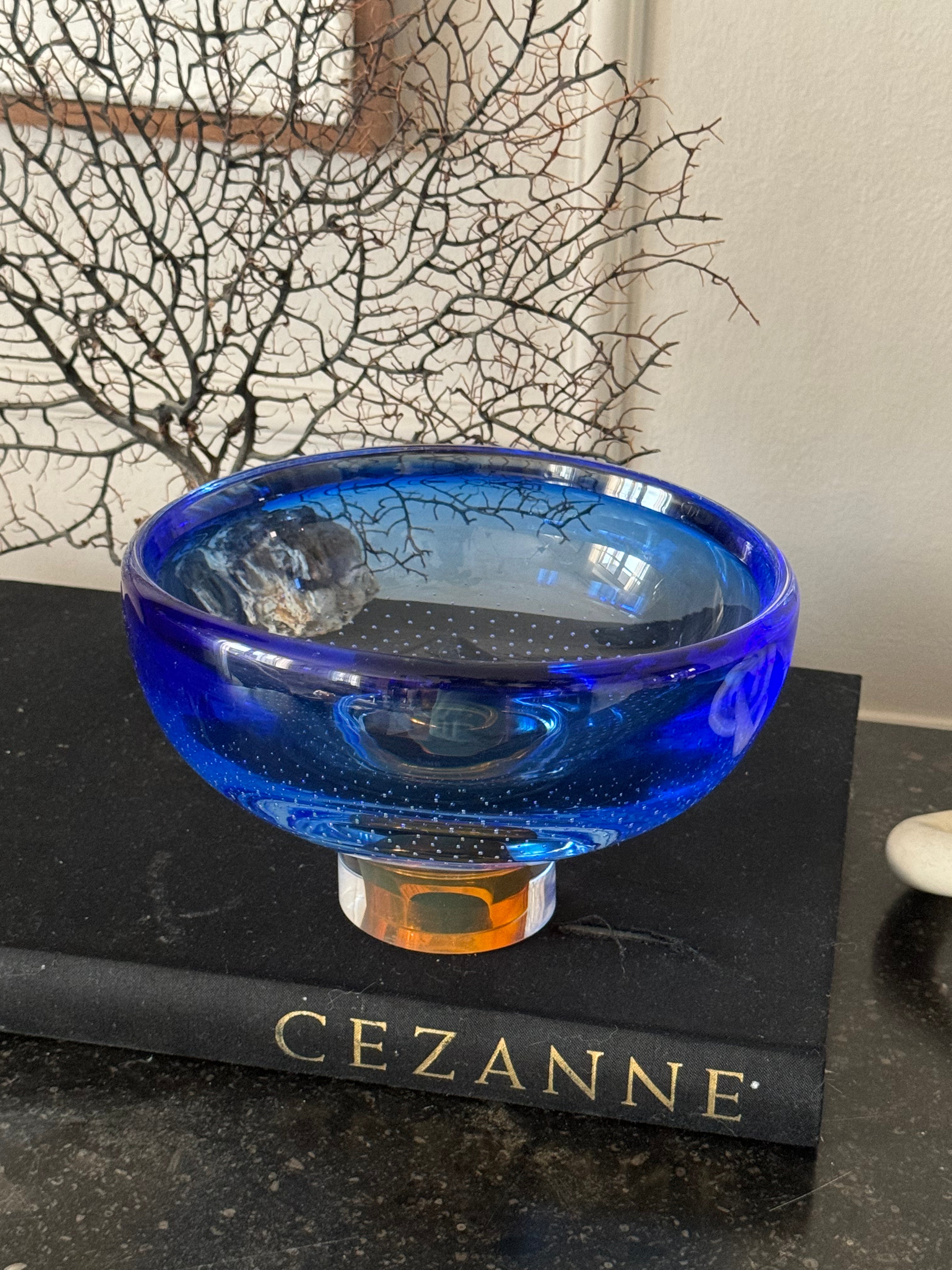 kunstvolle Glasschüssel Handgefertigte Zoom Schale von Göran