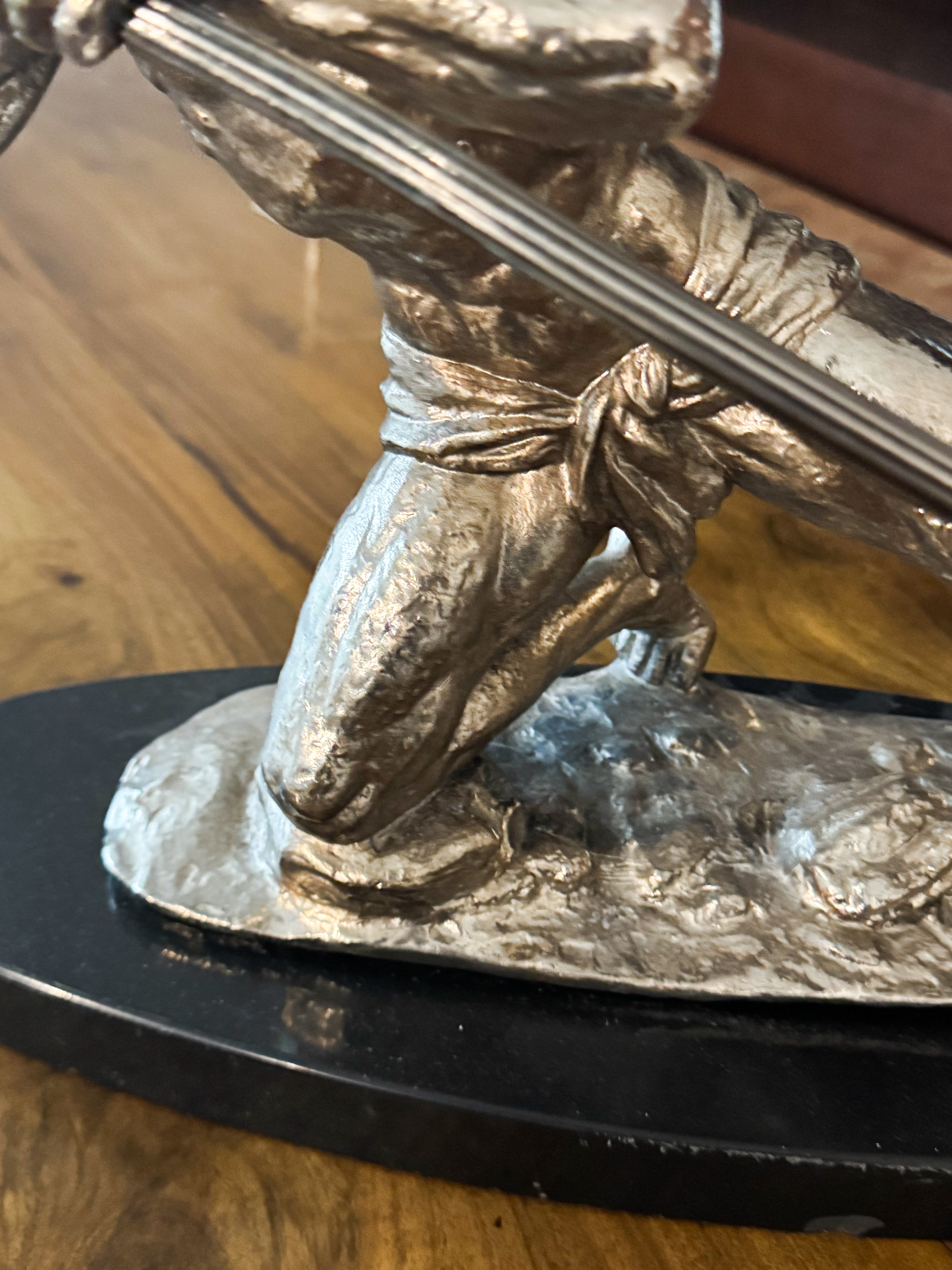 Original Art Deco Sculpture "The Javelin Thrower" signed J. RUDENS (Jean de Roncourt)