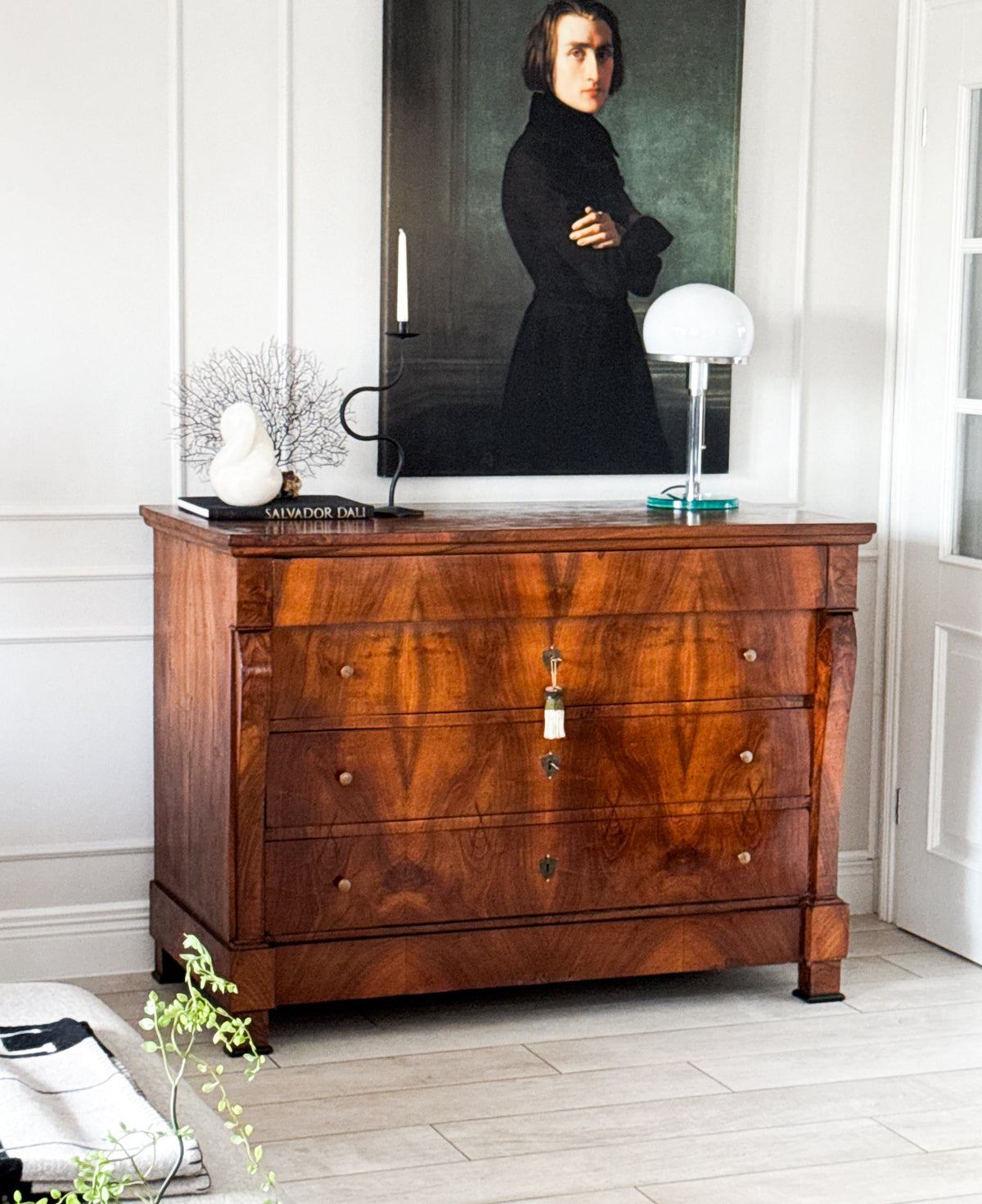 Antique Empire Chest of Drawers Walnut Beautiful Grain