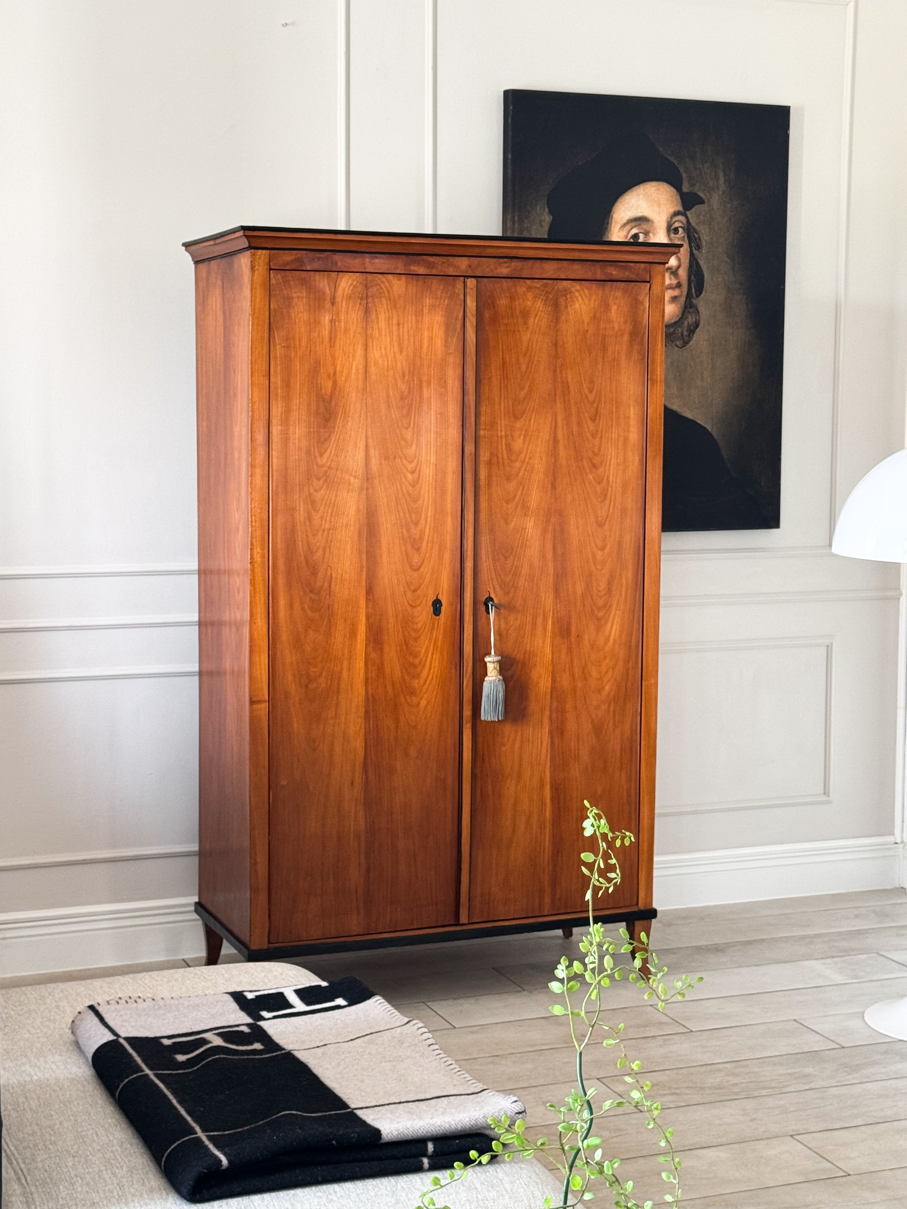 Antique Biedermeier Walnut Cabinet