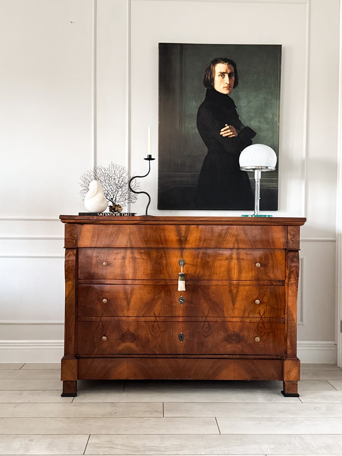 Antique Empire Chest of Drawers Walnut Beautiful Grain