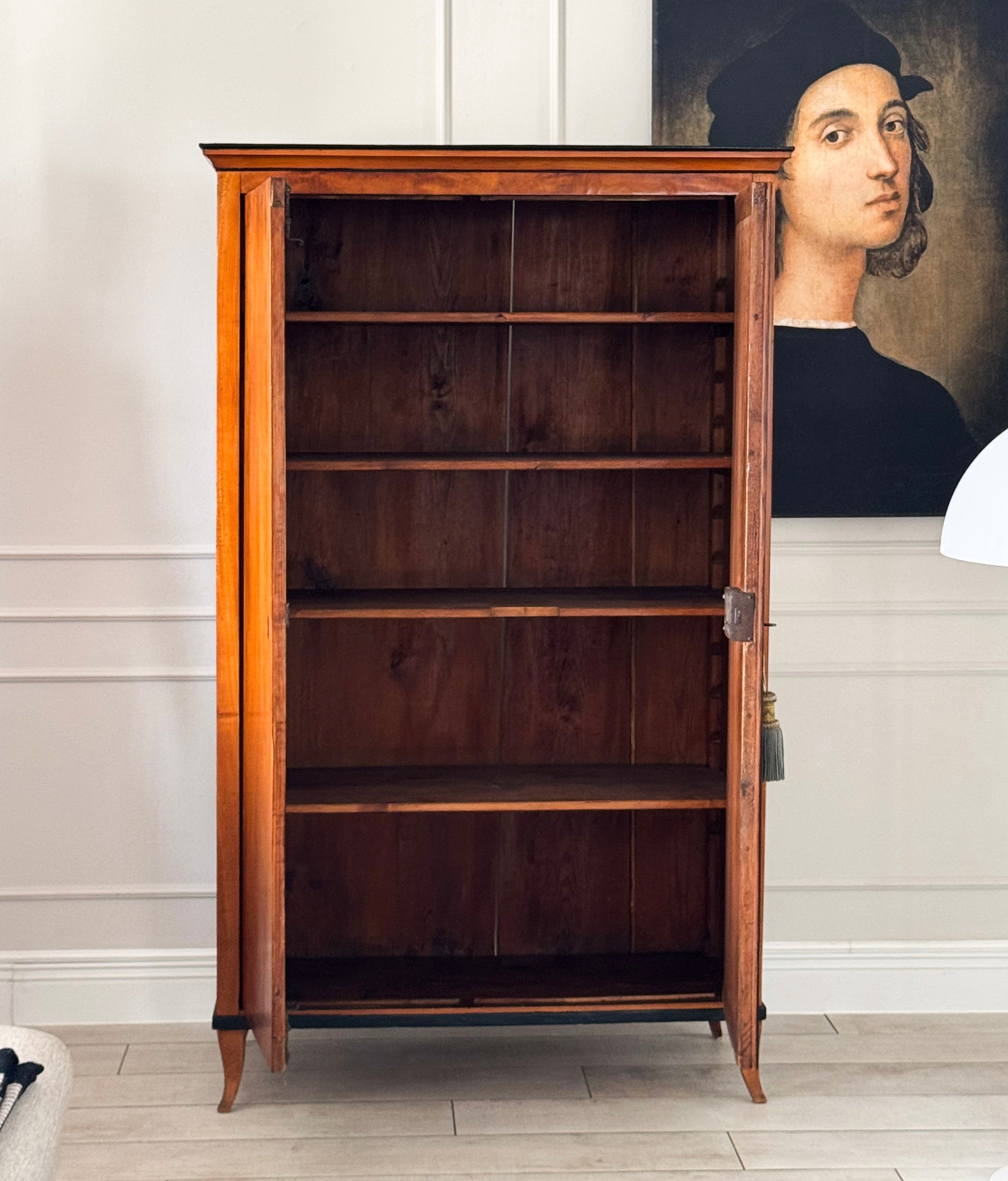 Antique Biedermeier Walnut Cabinet