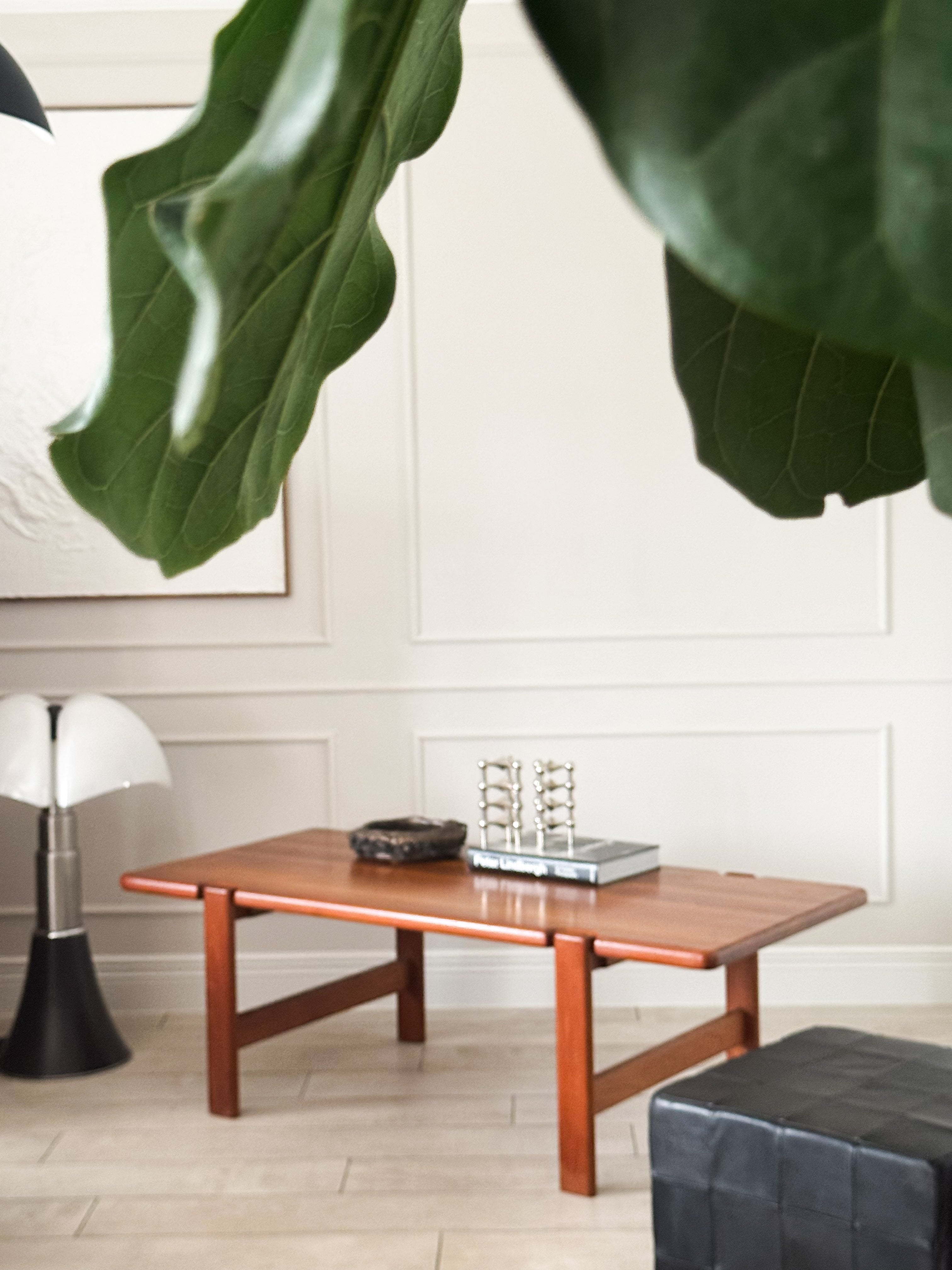 VINTAGE 70s COFFEE TABLE SOLID TEAK WOOD