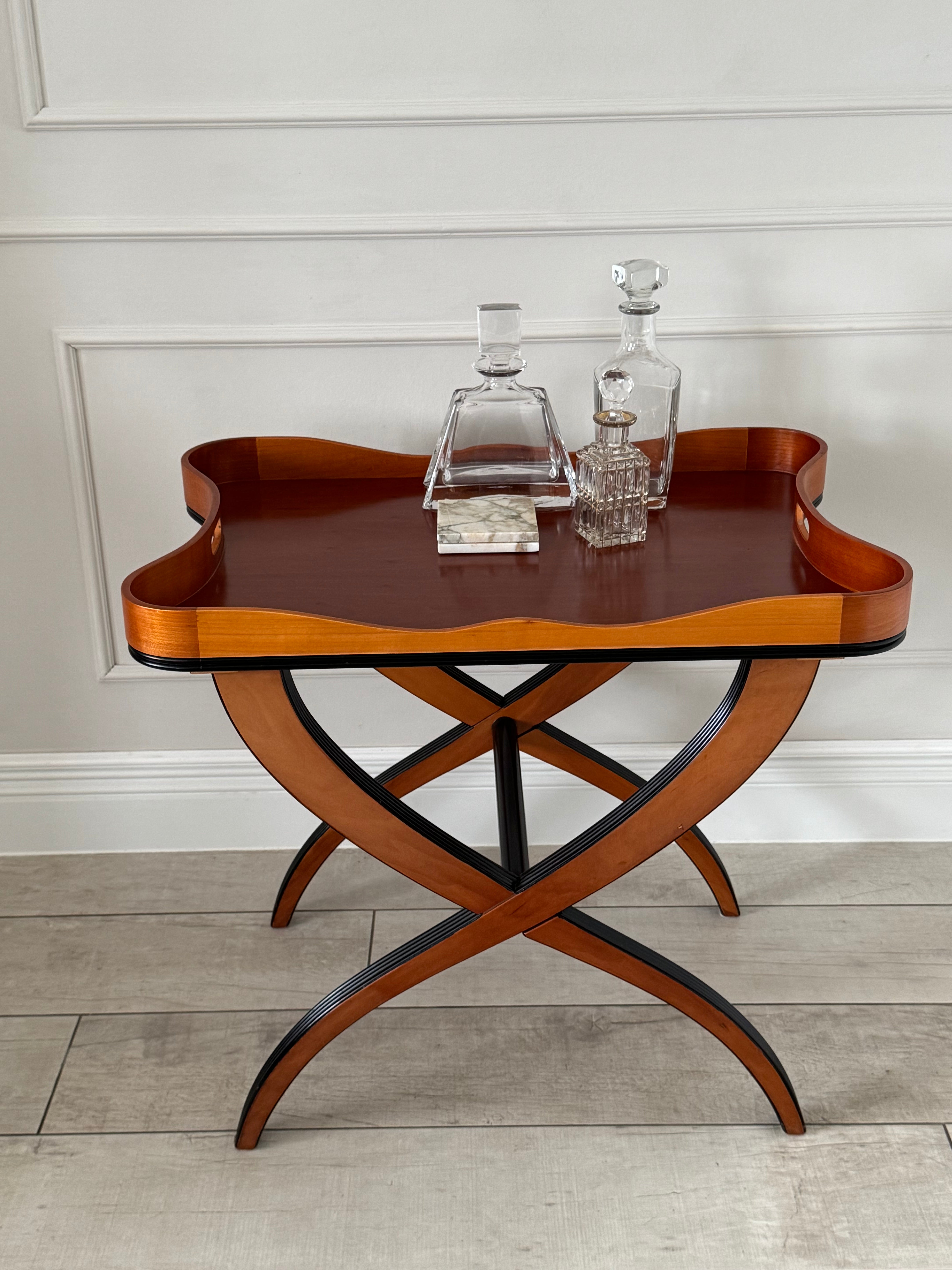 ELEGANT VINTAGE 60s BUTLER TABLE BUTLER'S TRAY