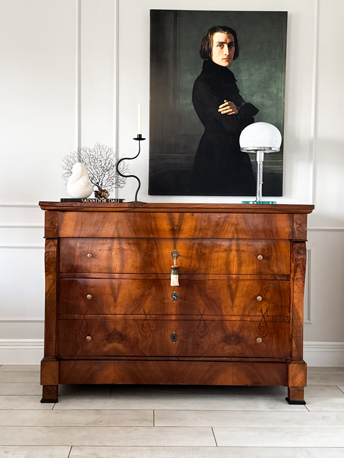 Antique Empire Chest of Drawers Walnut Beautiful Grain