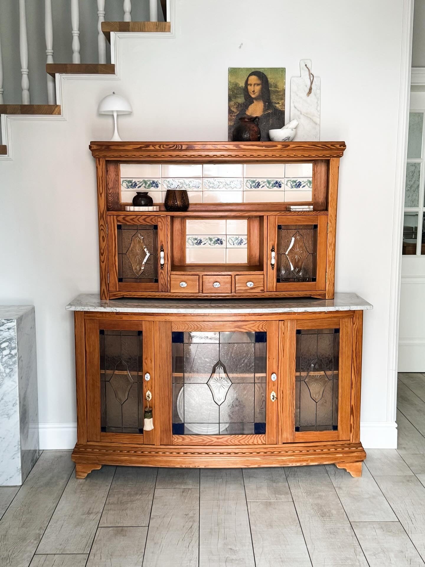 ANTIQUE FRENCH KITCHEN BUFFET CABINET RARITY