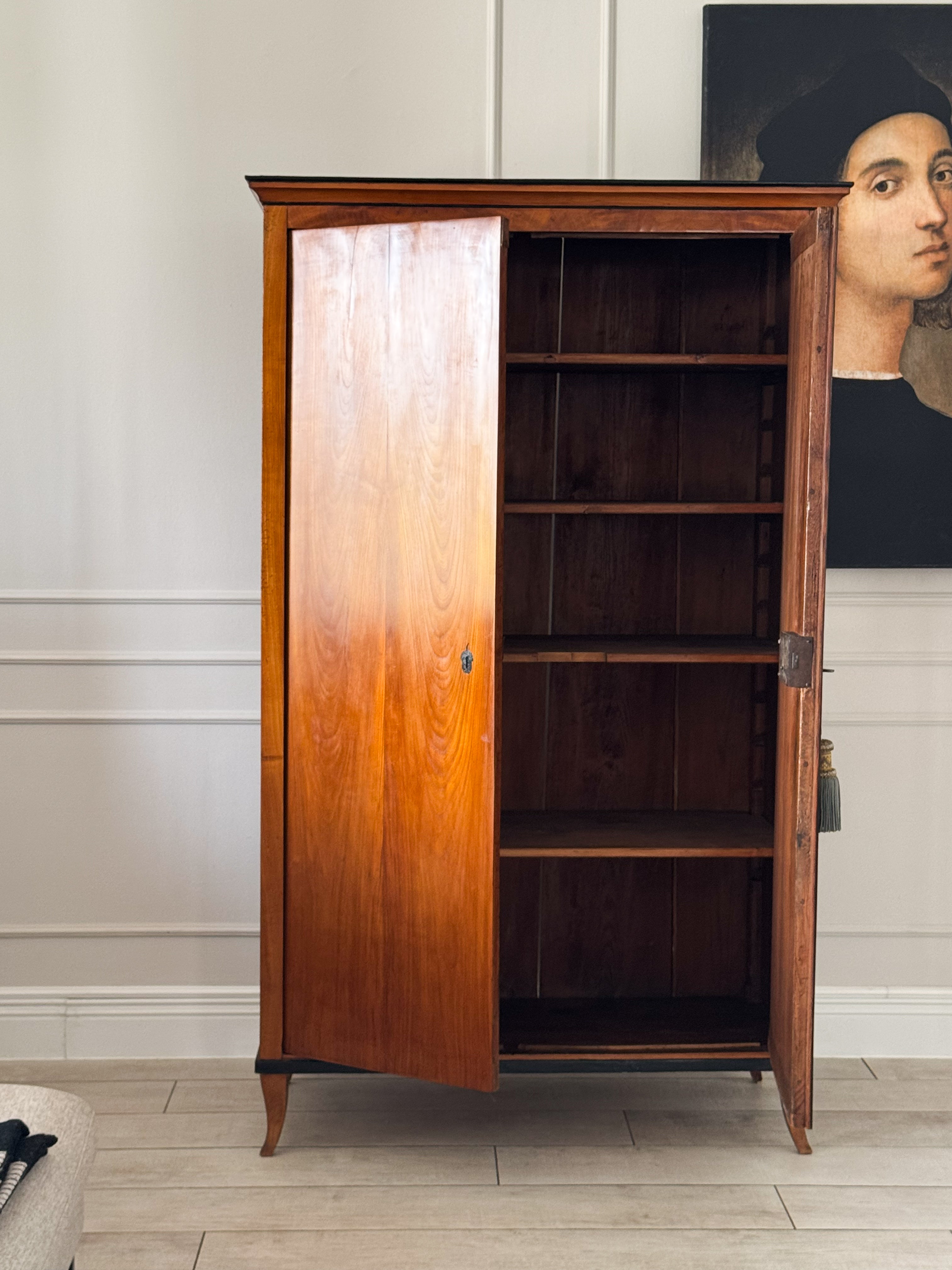 Antique Biedermeier Walnut Cabinet