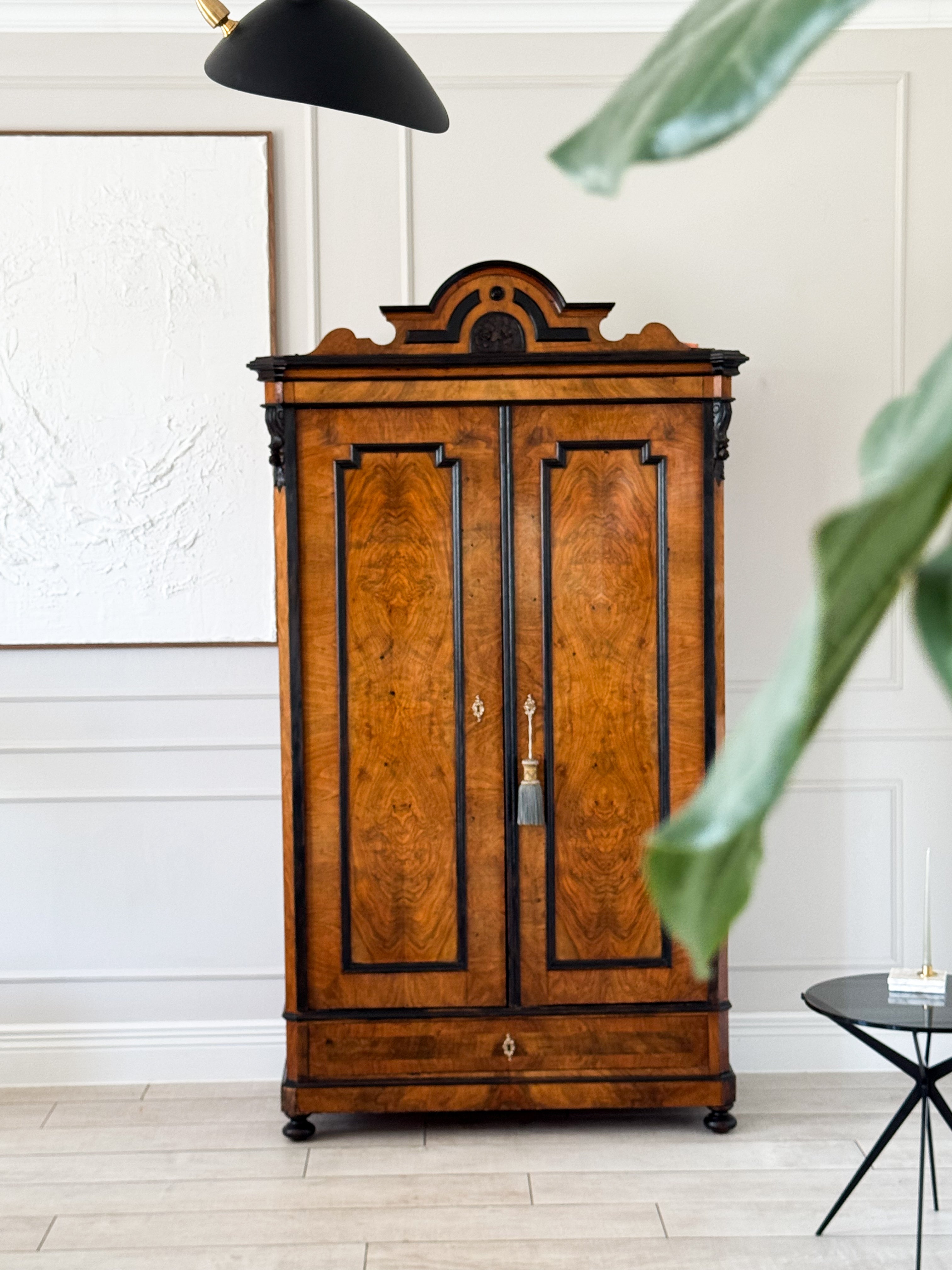 ELDER ANTIQUE CABINET VERTICAL CABINET IN WALNUT