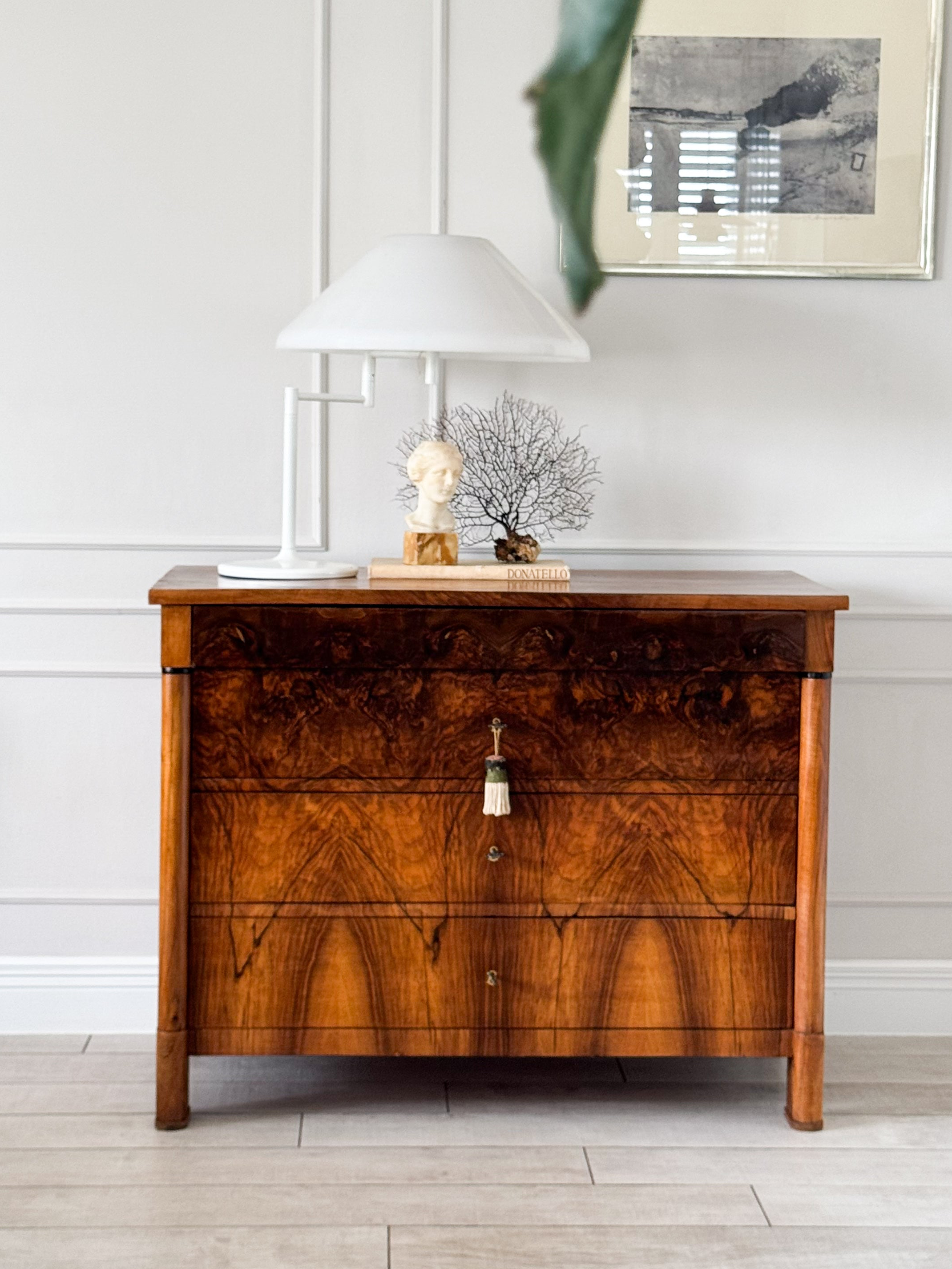 Antique Empire Chest of Drawers Walnut Beautiful Grain